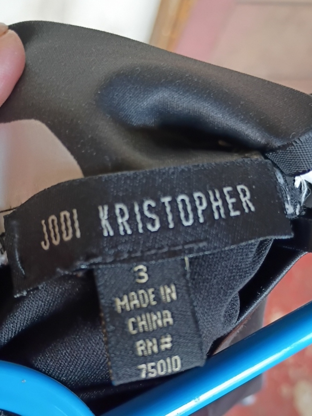 Jodi Kristopher Black Dress Top